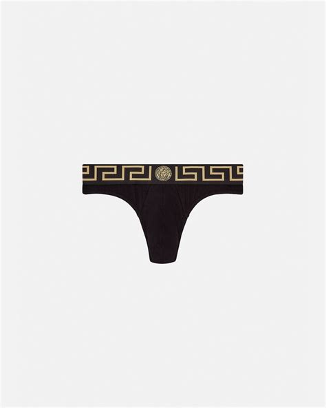 versace thong for men|Versace men's beachwear.